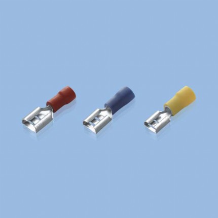 FUJI Trminal Female terminal VINYL-INSULATED FEMALE DISCONNECTS (DOUBLE CRIMP),profile,datasheet,pdf,catlog